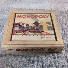 Wooden Box Monopoly Board Game
