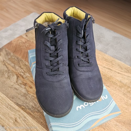 Moshulu ladies navy blue suede - ladies,