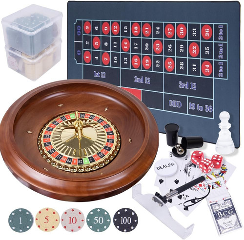 Roulette wheel game set - wheel,