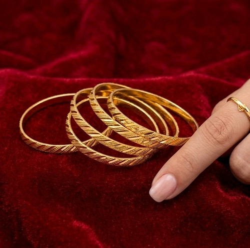 Ethnic bangles 22k gold - 22k, plated
