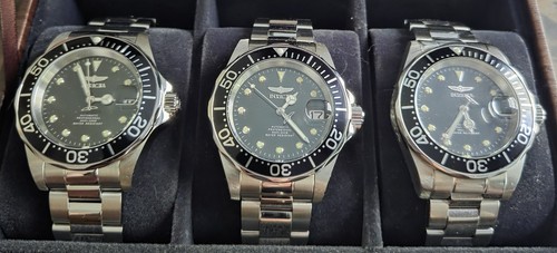 Invicta pro diver black - pro, black/silver