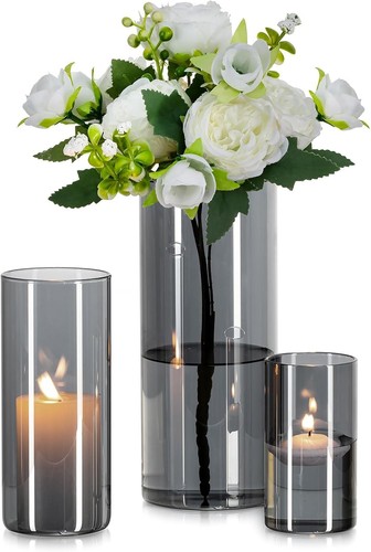 Glasseam glass cylinder vase - glass,