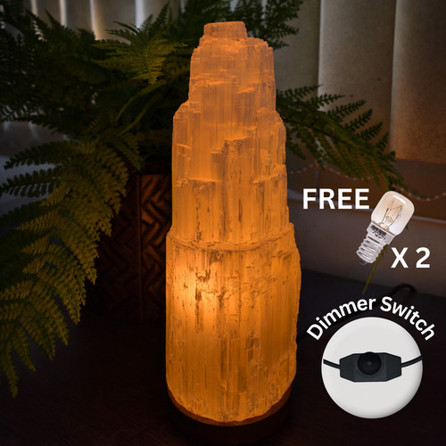 Selenite lamp with brightness - lamp,