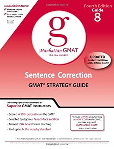 Sentence correction gmat - sentence,