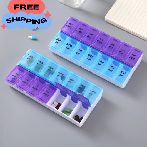 Weekly daily pill box - weekly,