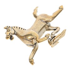  Brass Horse Figurine Decorative Ornaments Statue Animal Statues for Home