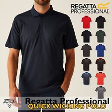 Regatta Mens Quick Dry Polo Shirt Breathable Moisture Wicking Workwear Work Top