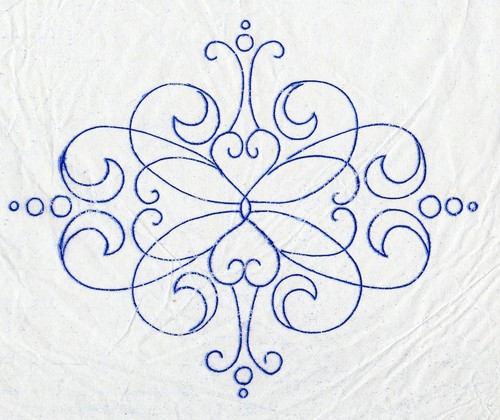 Vintage embroidery transfer - vintage,