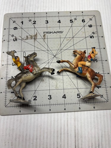Vintage elastolin cowboy horse - vintage,