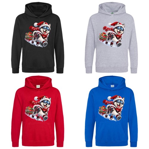 Husky kids christmas - husky,
