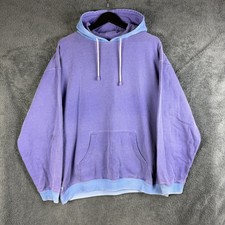Vintage Deal Clothing Hoodie Mens Large Purple Yachting Nautical Sailing 90s