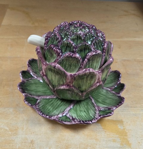 Vintage majolica artichoke - vintage,