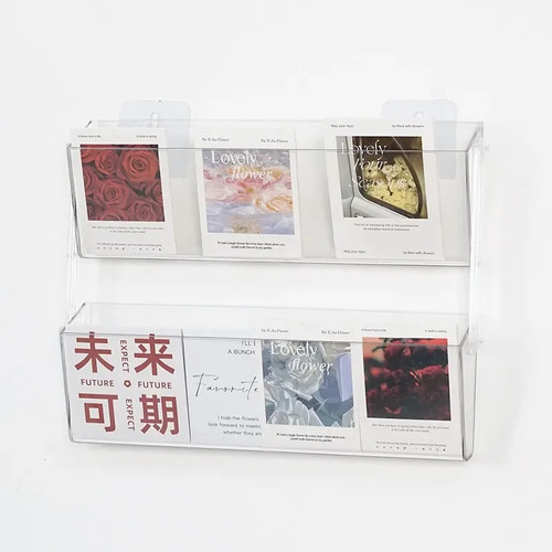 Acrylic postcard card display - acrylic,