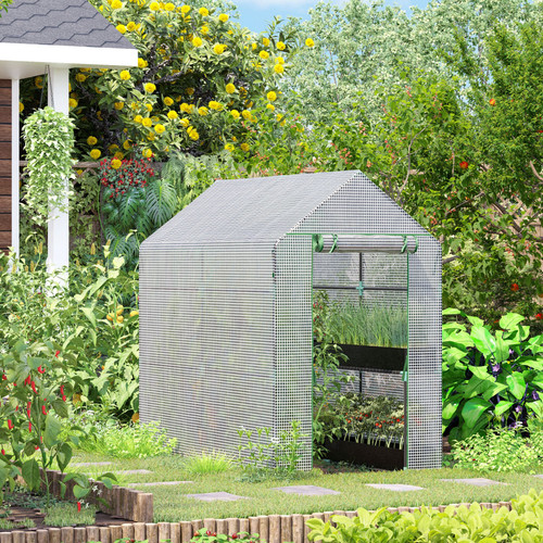Walk garden greenhouse with - in,