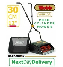 new WEBB Rear Roller Push Cylinder Mower - WEH12R - 5060012808792