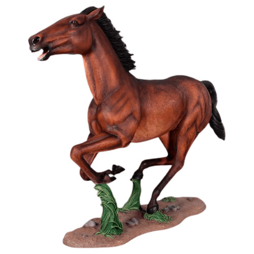 Galloping horse statue - galloping,
