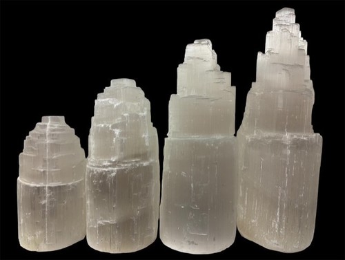 Selenite mountain lamp - selenite,