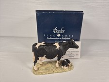 Border Fine Arts Friesian Cow And New Calf Model 160 by JA BUTLER Boxed Figurine