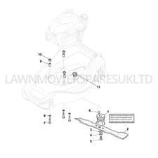 GENUINE MOUNTFIELD SP414 PETROL LAWNMOWER 2011-2016 BLADE ASSEMBLY PARTS