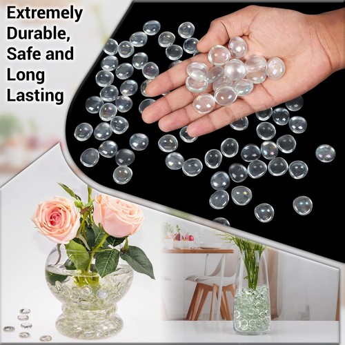 360pcs clear glass pebbles - 360pcs,