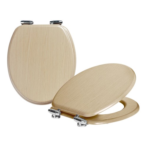 Soft close wooden toilet - soft,