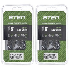 Chainsaw Chain 6 Inch .050 1/4 42DL for Worx WG321 WG320 WG307 Jawsaw A42 2-Pack