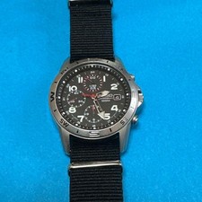 Seiko 7T92-0DX0 Chronograph Quartz Men's Watch Black Dial 38mm Analog From Japan