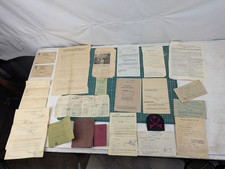 Mixed Military Ephemera Lot Inc WW2 Era Paperwork Forms Training Soldier Letter