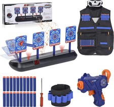 Nerf Target, Electronic Digital Target for Nerf Guns, Funny Gifts for 5-10 Year 