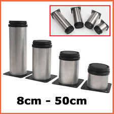Stainless Steel Furniture Legs Adjustable Cabinet Sofa Table Desk Feet 80-500mm