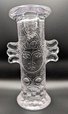 Kosta Boda Sweden Bertil Vallien 7" Angel Glass Candle Holder Candlestick