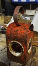 Vintage Red Chalwyn Paraffin Lamp with burner