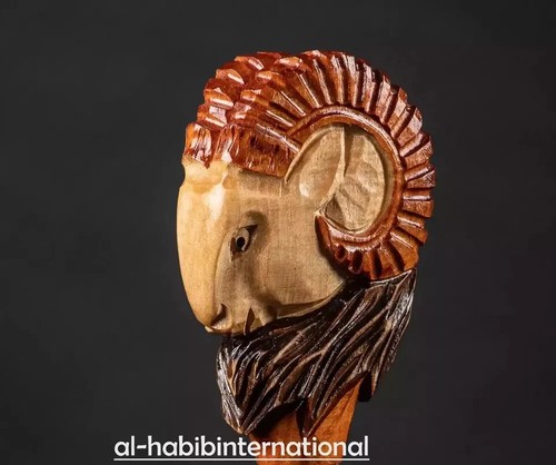 Hand craved ram - , wooden
