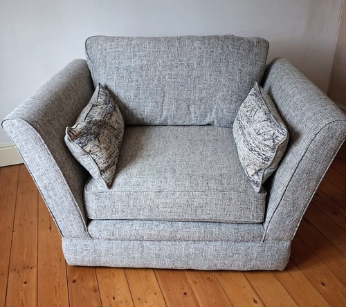 Large grey cuddle chair - large,