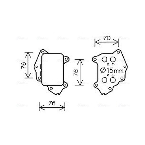 Engine oil cooler for peugeot - engine,