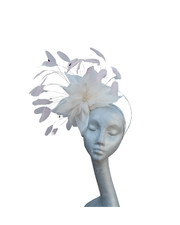Dream Ivory & Pale Pink Fascinator ASCOT WEDDING