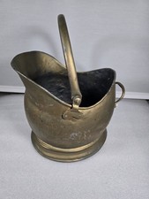 Vintage Brass Coal Scuttle