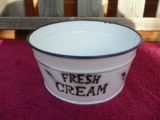 Retro Style Enamel Half Bucket
