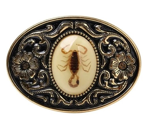 Real scorpion belt buckle glow - real,