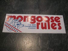 MONGOOSE BMX STICKER OLD