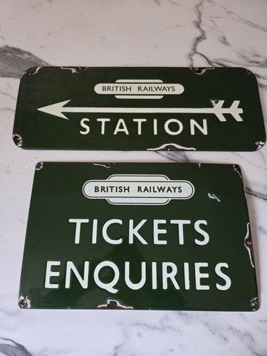 Enamel original railway - enamel,