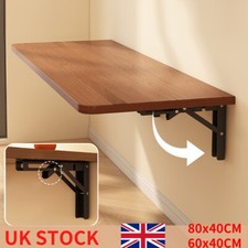 Wall Mounted Floating Folding Table Writing Laptop Computer Desk Office Home UK