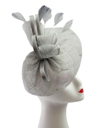 Flower feather hair hat - flower,