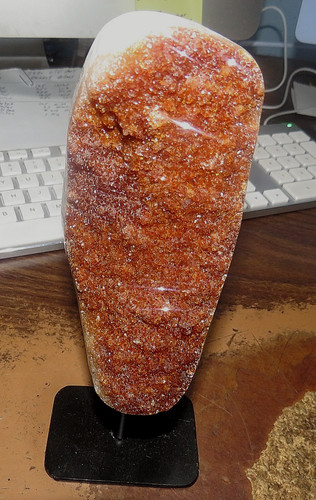 Large citrine crystal cluster - large,