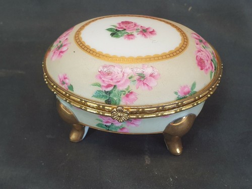 Trinket pill box oval shaped - pill,