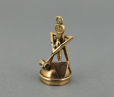 Lovely Victorian 9ct Gold Masonic Watch Fob c.1880 *Estate Sale*
