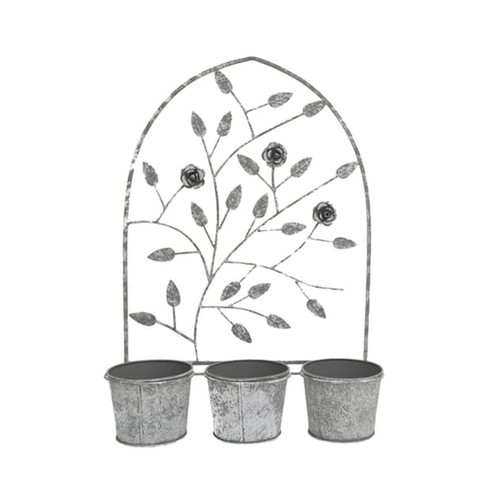 Metal planter wall - wall, stand