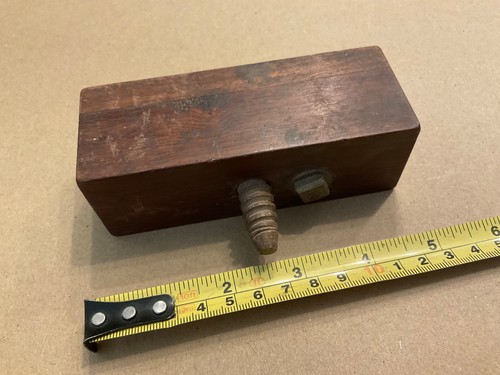 Vintage wood screw - wood, thread