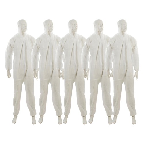 White disposable overalls suit - white,