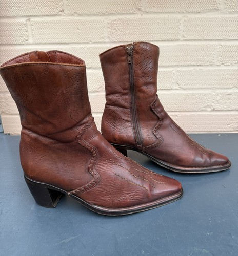 Ladies brown leather midi - ladies,